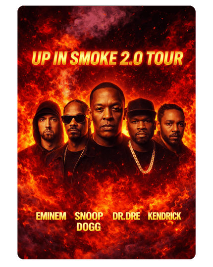 伝説のイベント「UP IN SMOKE」が2026年ワールドツアーで復活