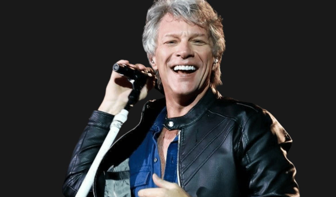Bon Jovi performing at a concert