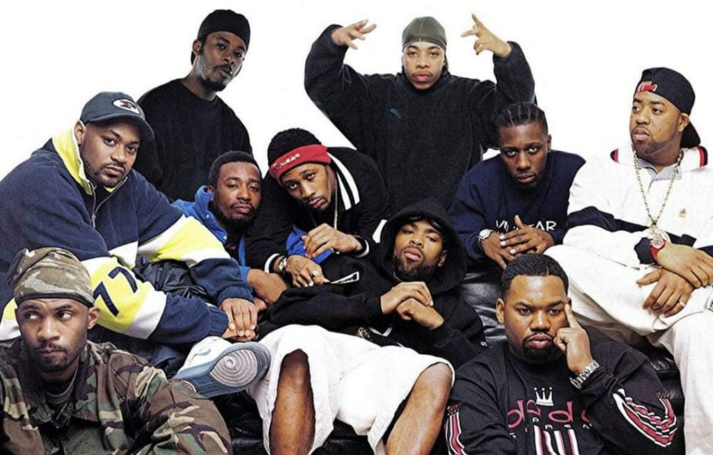 wu tang clan posed for a picture 