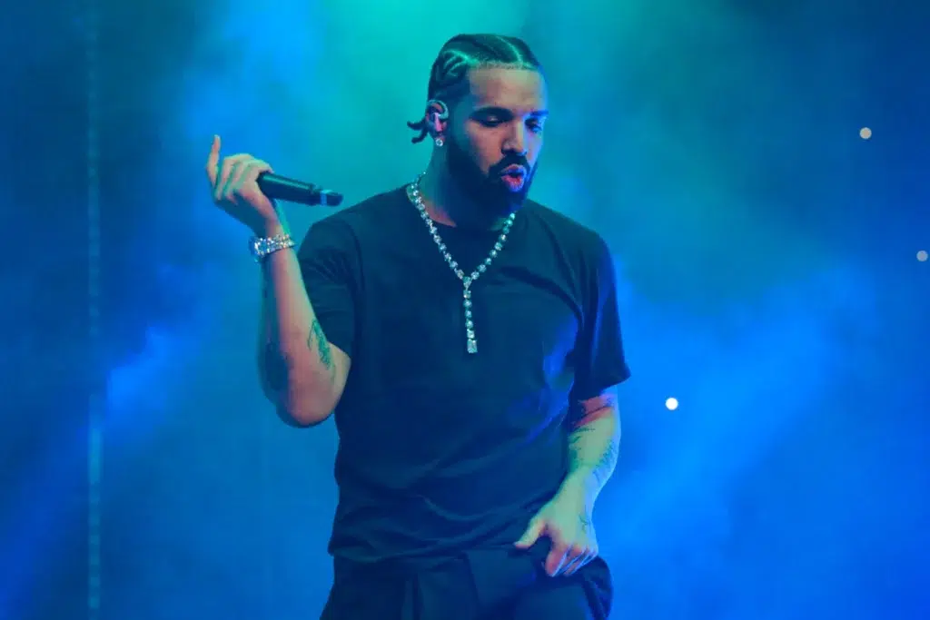 Drake performing