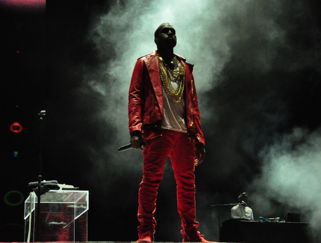 kanye west on stage