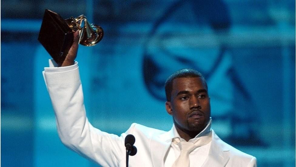 Kanye West at award show