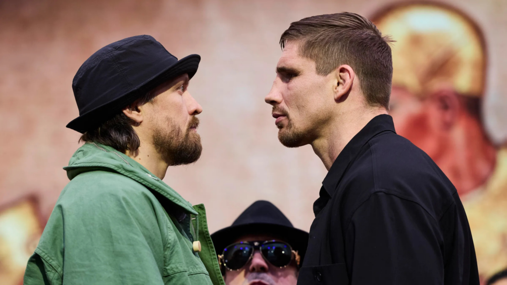 Usyk vs Rico face off
